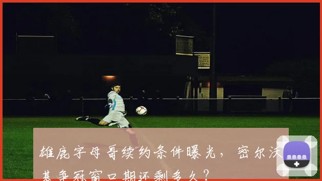 雄鹿字母哥续约条件曝光，密尔沃基争冠窗口期还剩多久？